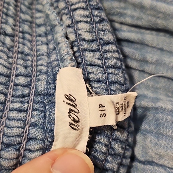 Aerie Light Blue Wide Leg Pants - Picture 6 of 12